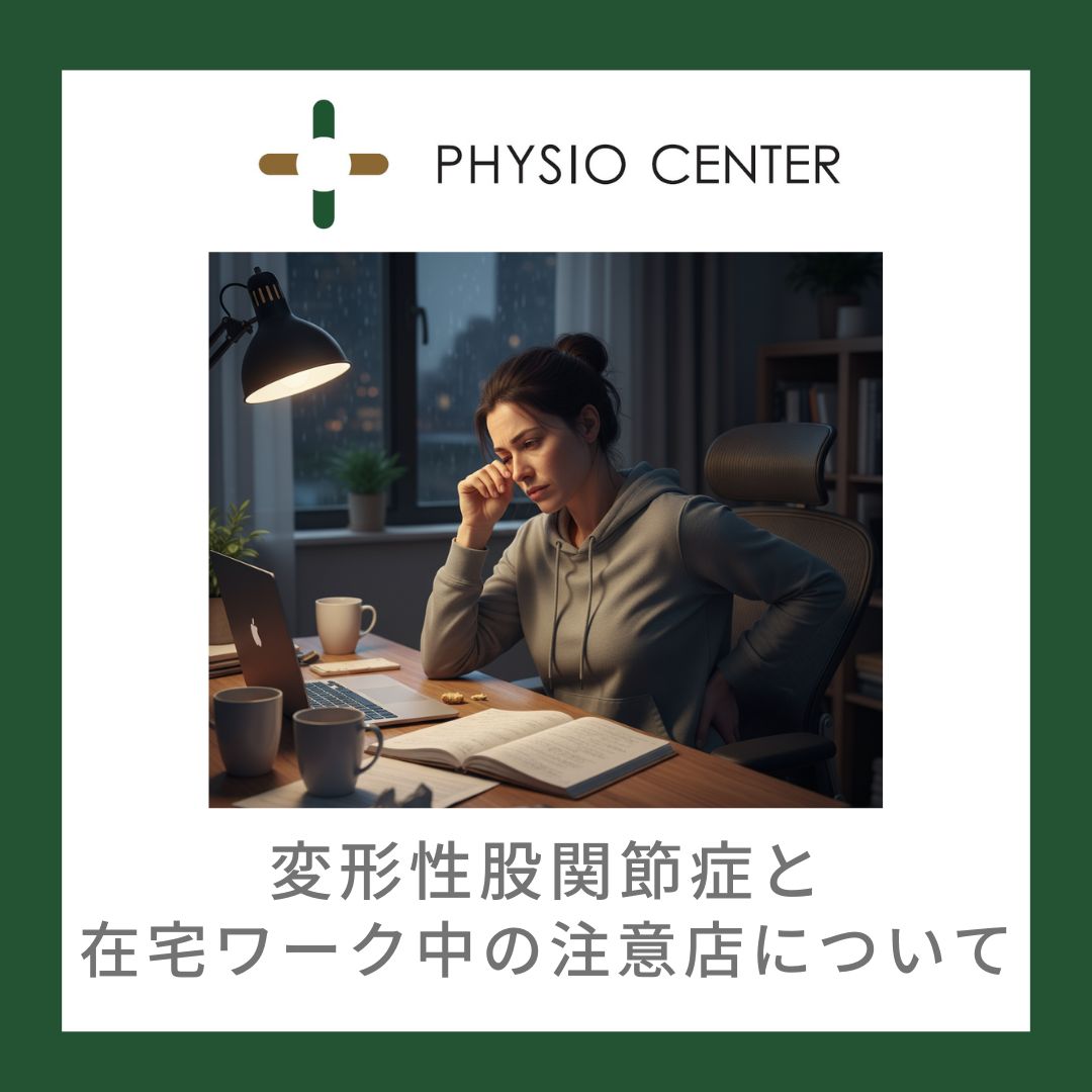 変形性股関節症と在宅ワーク中の注意点について