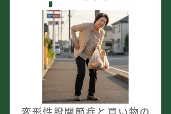 変形性股関節症と買い物の荷物の持ち方について