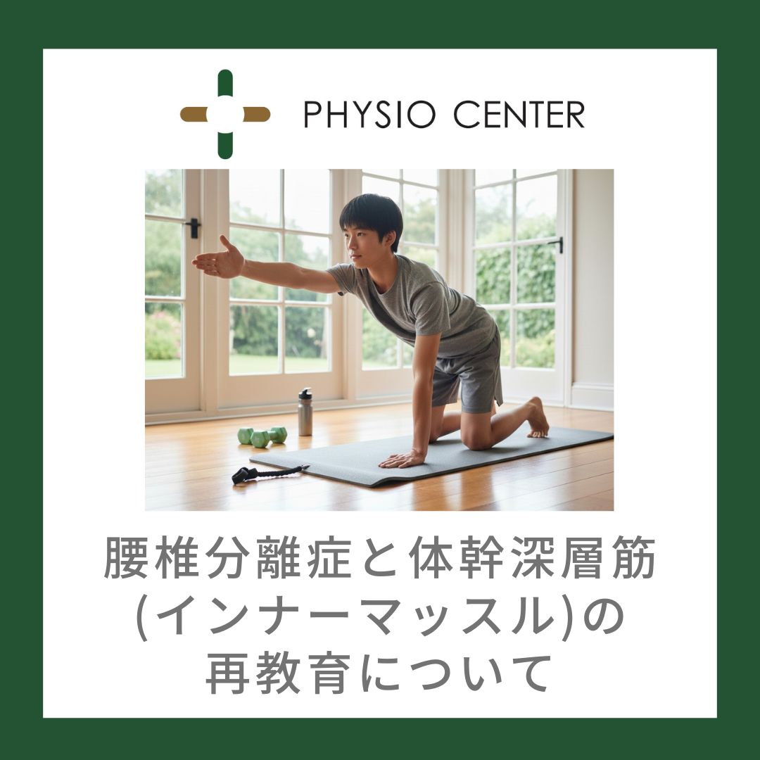 腰椎分離症と体幹深層筋(インナーマッスル)の再教育について