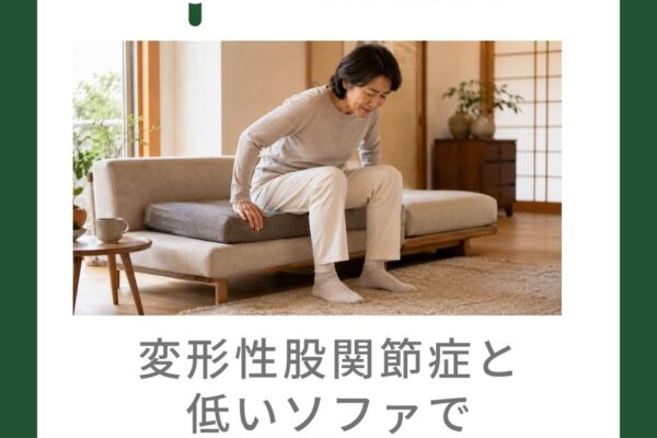 変形性股関節症と低いソファで辛い理由と改善策