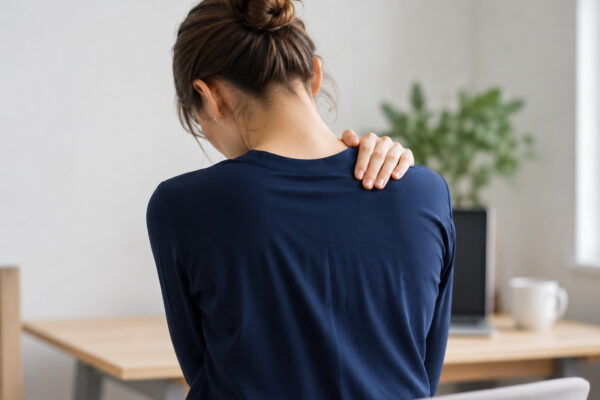 English-Speaking Physiotherapist in Tokyo for Neck & Shoulder Pain, Upper Back Tension, Forward Head Posture and Rounded Shoulders.    Physiotherapy and exercise therapy for international residents and visitors in Japan experiencing neck stiffness, shoulder tension, upper back pain, and posture problems.